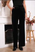 Pantalon Velours Noir Élégance